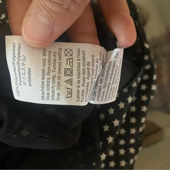 J.Crew Peplum Flowy Top Star Print size 4 - Picture 7 of 10